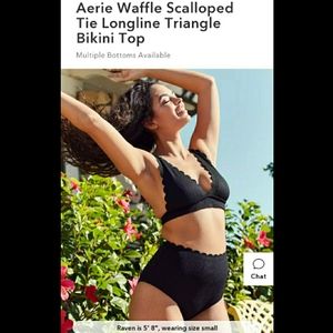 Aerie waffle scalloped swimsuit